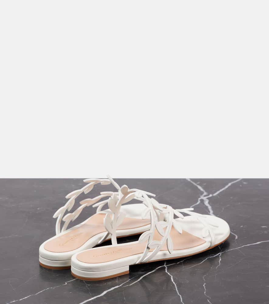 Gianvito Rossi Flavia leather slides