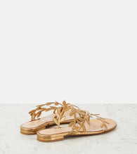 Gianvito Rossi Flavia metallic leather slides