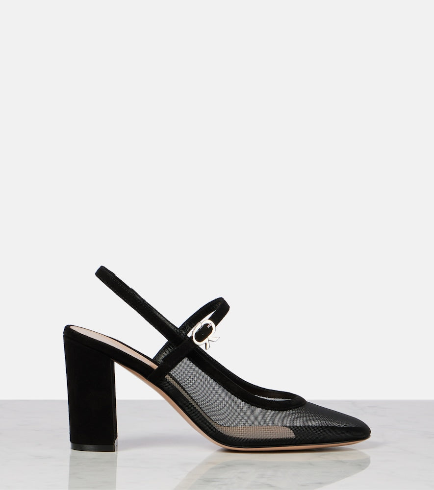 Gianvito Rossi Francoise 85 leather slingback pumps