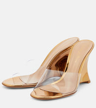 Gianvito Rossi Futura PVC and leather mules
