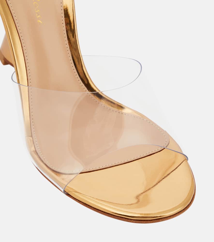Gianvito Rossi Futura PVC and leather mules
