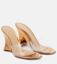 Gianvito Rossi Futura PVC and leather mules