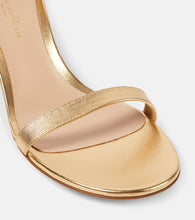 Gianvito Rossi Gaeta 45 metallic leather sandals