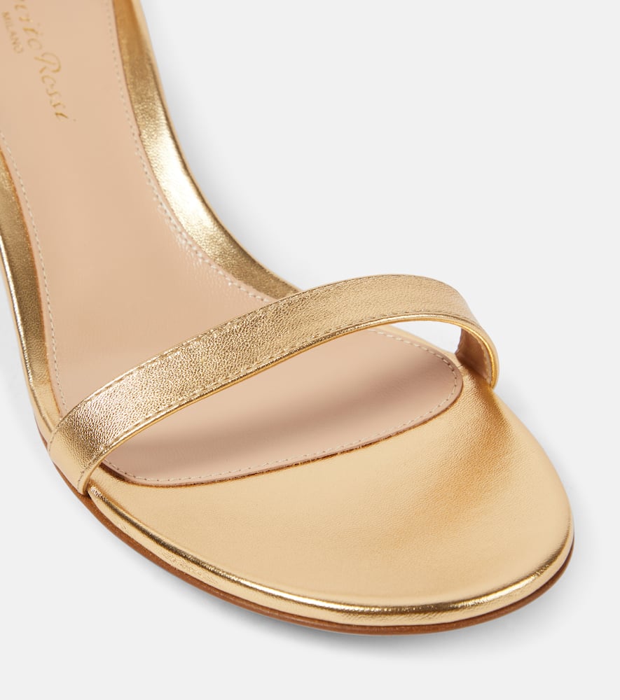 Gianvito Rossi Gaeta 45 metallic leather sandals