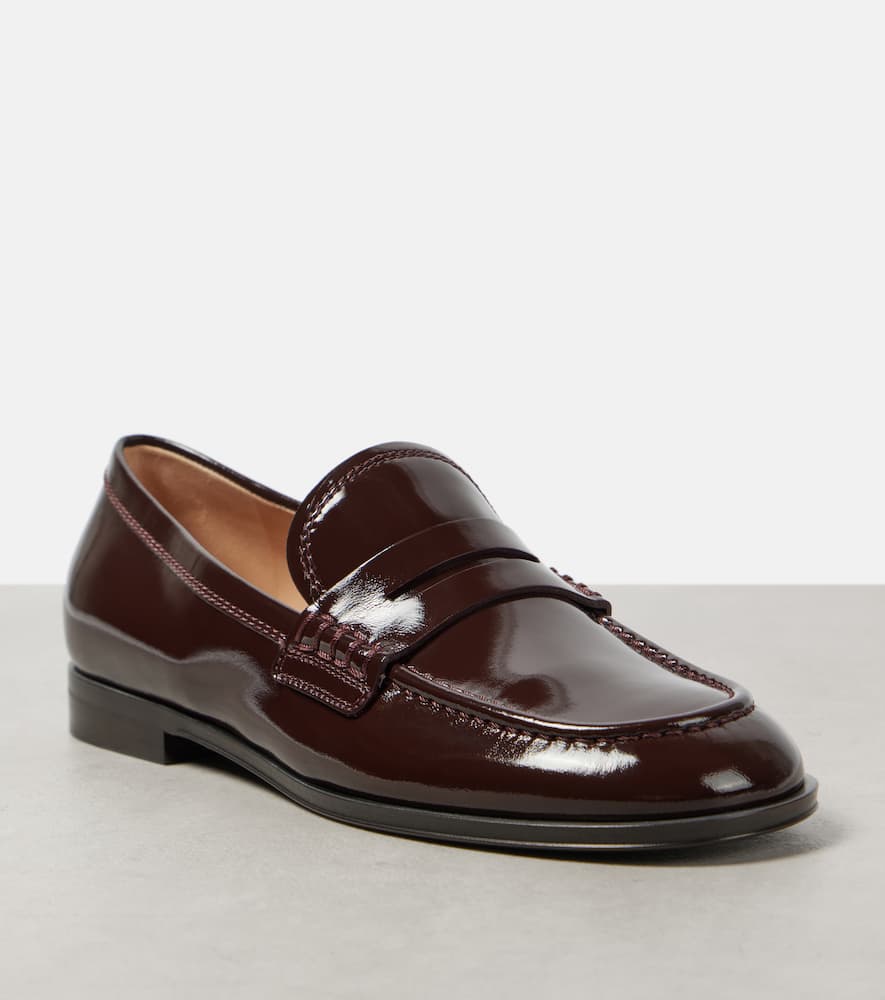 Gianvito Rossi Georgie patent leather loafers