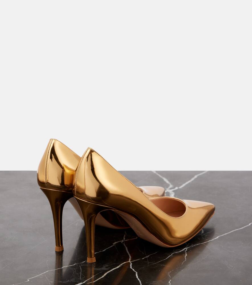 Gianvito Rossi Gianvito 85 metallic leather pumps