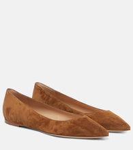 Gianvito Rossi Gianvito suede ballet flats - Gianvito Rossi Gianvito 绒面革芭蕾平底鞋