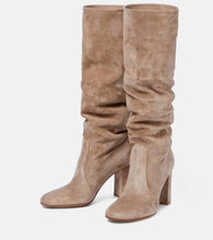 Gianvito Rossi Glen 85 suede knee-high boots