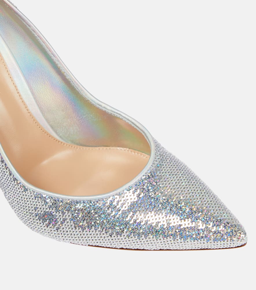 Gianvito Rossi Glitter-embellished pumps