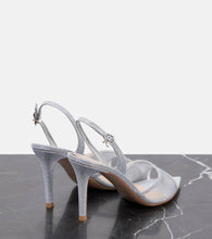 Gianvito Rossi Halley 85 metallic leather slingback pumps