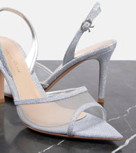 Gianvito Rossi Halley 85 metallic leather slingback pumps