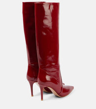 Gianvito Rossi Hansen 85 patent leather knee-high boots