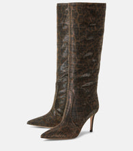 Gianvito Rossi Hansen leopard-print knee-high boots