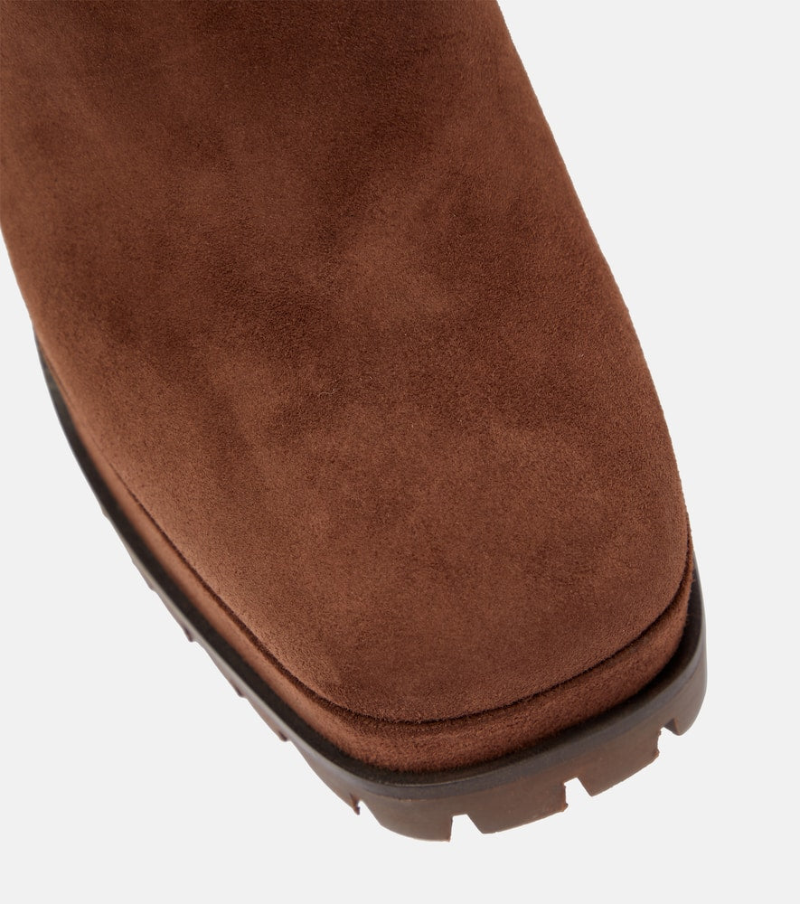 Gianvito Rossi Harlem suede platform ankle boots