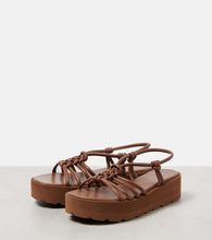 Gianvito Rossi Hebe leather platform sandals