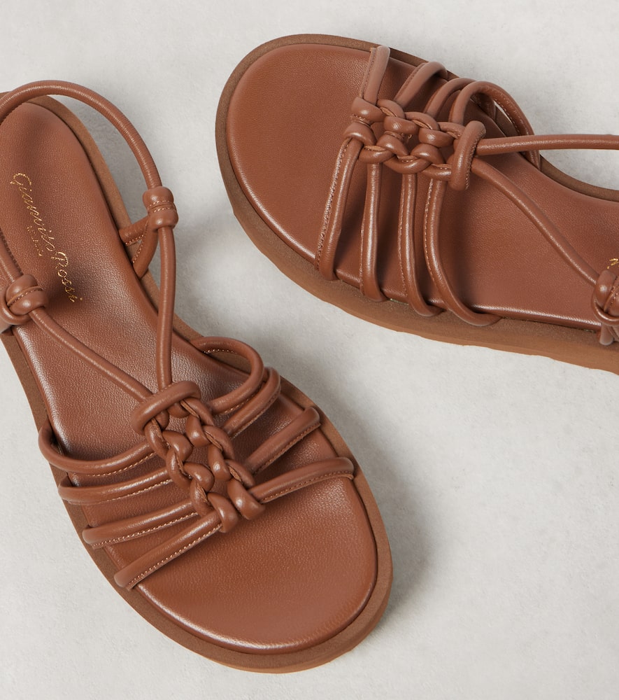 Gianvito Rossi Hebe leather platform sandals