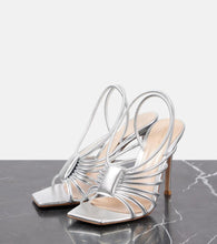 Gianvito Rossi Hellen 105 metallic leather sandals