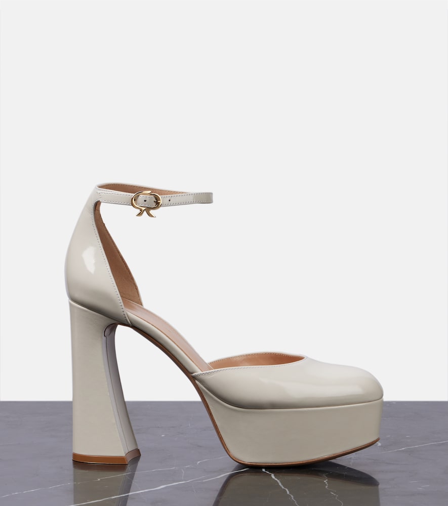 Gianvito Rossi Hilary patent leather platform pumps