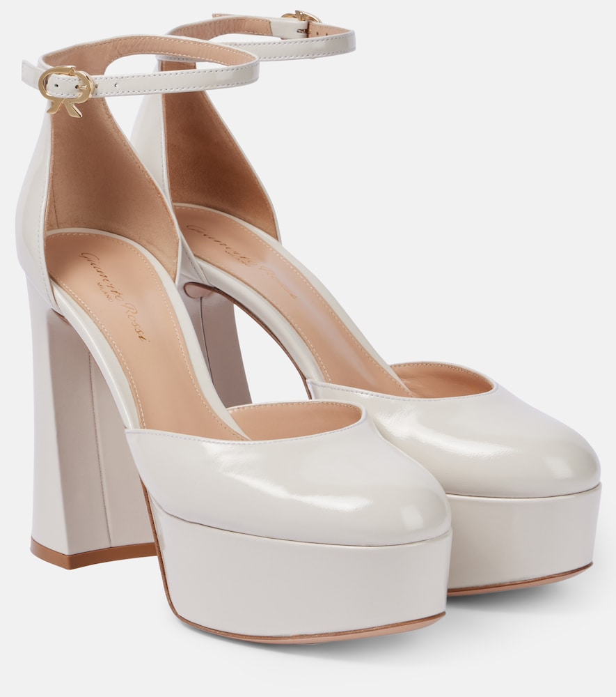 Gianvito Rossi Hilary patent leather platform pumps