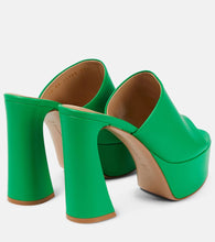 Gianvito Rossi Holly leather platform mules