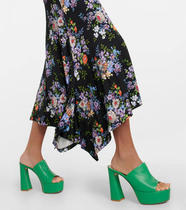 Gianvito Rossi Holly leather platform mules