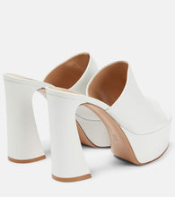 Gianvito Rossi Holly leather platform mules