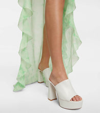 Gianvito Rossi Holly leather platform mules
