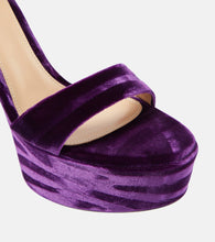 Gianvito Rossi Holly velvet platform sandals