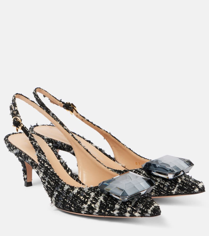 Gianvito Rossi Jaipur 55 boucl√É¬© slingback pumps