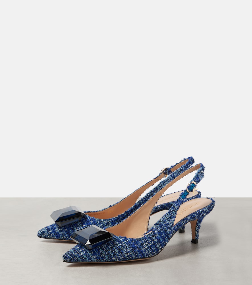 Gianvito Rossi Jaipur 55 boucle slingback pumps