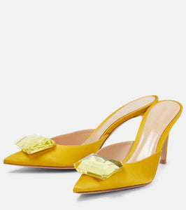 Gianvito Rossi Jaipur 85 embellished satin mules