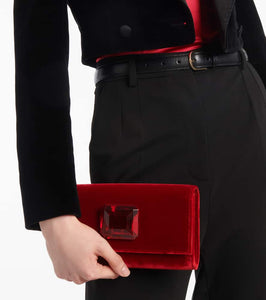 Gianvito Rossi Jaipur Mini embellished velvet clutch