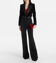 Gianvito Rossi Jaipur Mini embellished velvet clutch