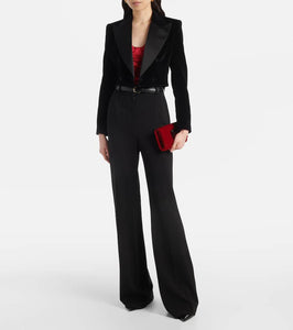 Gianvito Rossi Jaipur Mini embellished velvet clutch