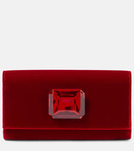 Gianvito Rossi Jaipur Mini embellished velvet clutch. Shop Gianvito Rossi Clutches for women now.