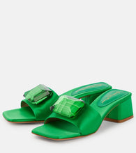 Gianvito Rossi Jaipur Slide embellished satin sandals