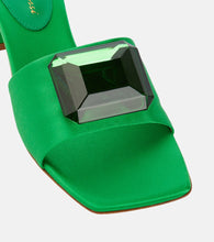 Gianvito Rossi Jaipur Slide embellished satin sandals