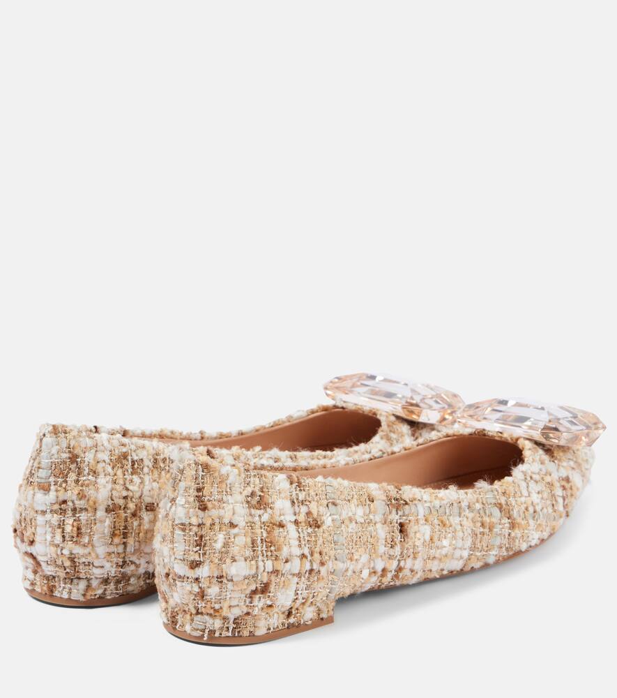 Gianvito Rossi Jaipur Bouclé ballet flats