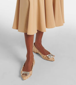Gianvito Rossi Jaipur boucl√É¬© ballet flats