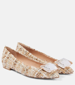 Gianvito Rossi Jaipur boucl√É¬© ballet flats