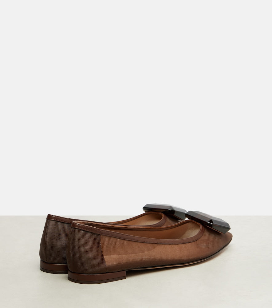 Gianvito Rossi Jaipur embellished ballet flats