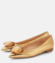 Gianvito Rossi Jaipur embellished leather ballet flats