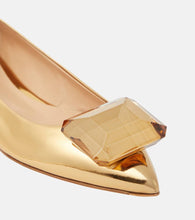 Gianvito Rossi Jaipur embellished leather ballet flats