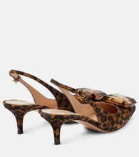 Gianvito Rossi Jaipur embellished suede slingback pumps