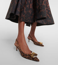 Gianvito Rossi Jaipur embellished suede slingback pumps
