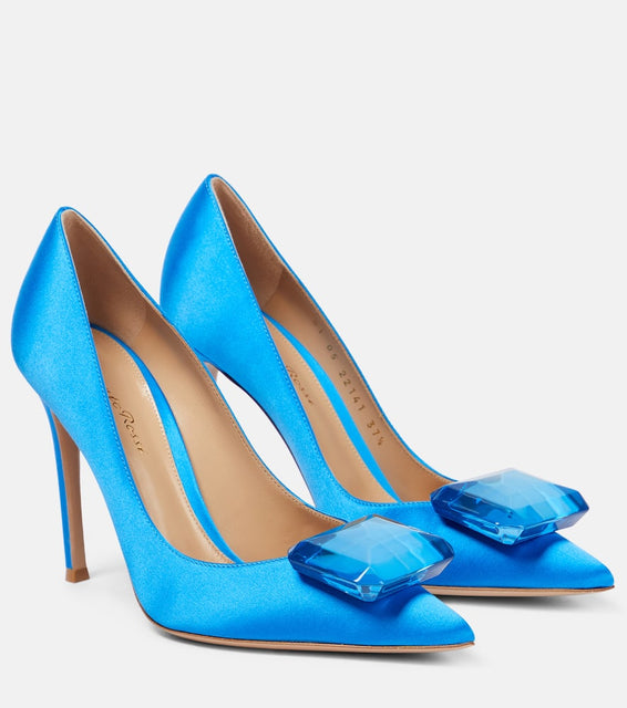 Gianvito Rossi Jaipur satin pumps
