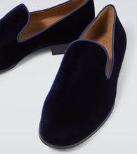 Gianvito Rossi Jean velvet loafers