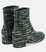 Gianvito Rossi Joelle 45 Bouclé tweed ankle boots