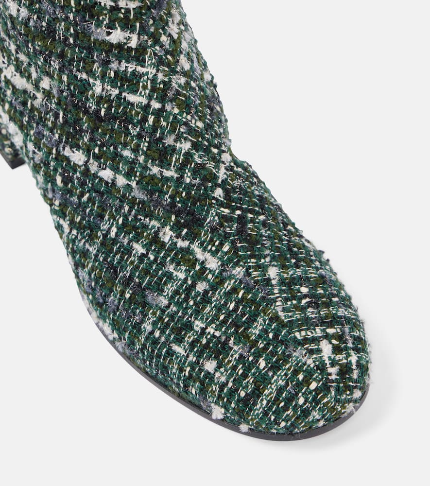 Gianvito Rossi Joelle 45 Bouclé tweed ankle boots