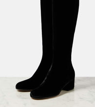 Gianvito Rossi Joelle 45 velvet knee-high boots